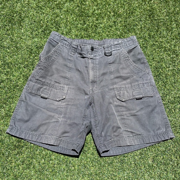 VTG 00’s / Y2K Faded Black Cargo Shorts - Picture 1 of 5